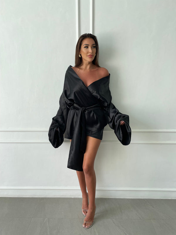 Paris Collection - Kimono Silky Black