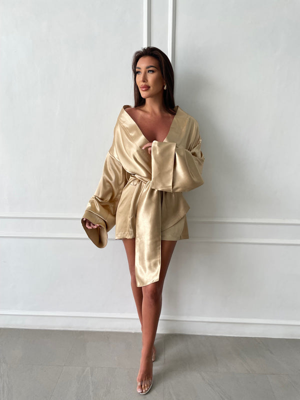 Paris Collection - Kimono Silky Gold